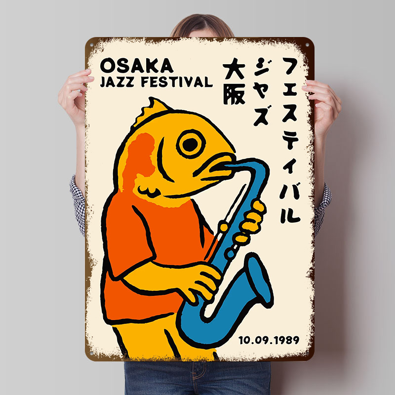 Retro Gaming Festival - Póster Metálico del Festival de Jazz