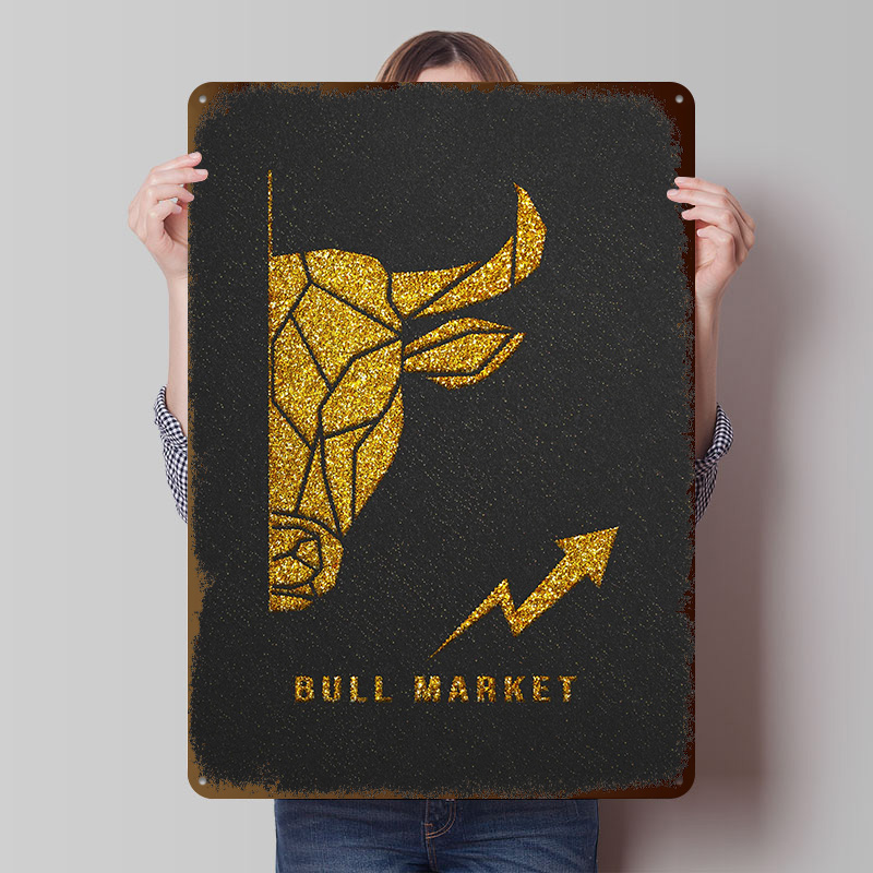 Retro Gaming Market - Póster Impreso Golden Bull Market, Arte