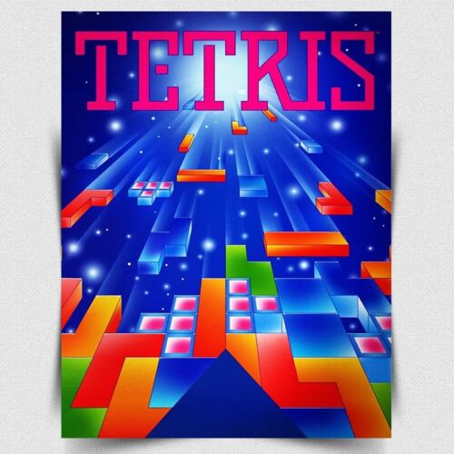 Retro Gaming Us - TETRIS METAL SIGN PLAQUE - Póster