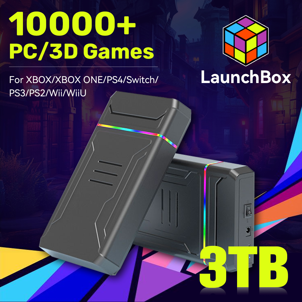 Retro Gaming Ps2 - Consola de videojuegos HDD JMachen Launchbox
