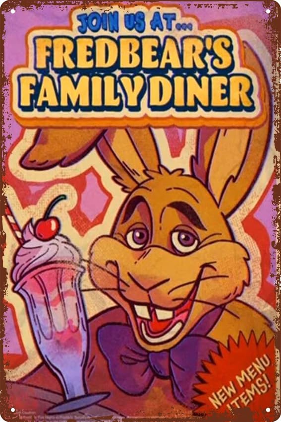 Retro Gaming Us - Fnaf-fredbears familia comedor pizza 2 cartel