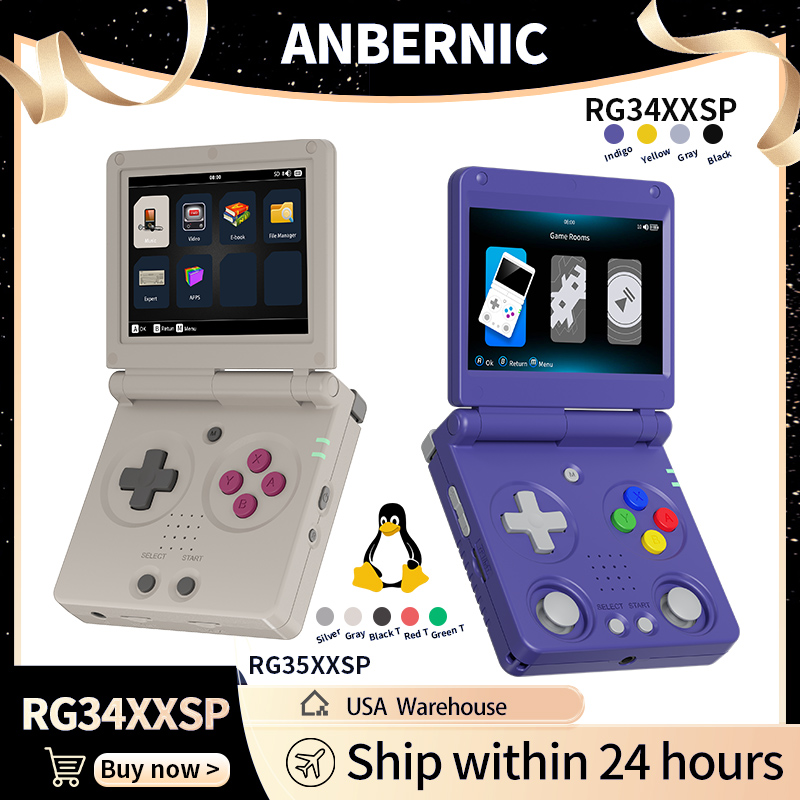Anbernic RG34XXSP RG35XXSP Con - Retro Gaming Device reseña y precio