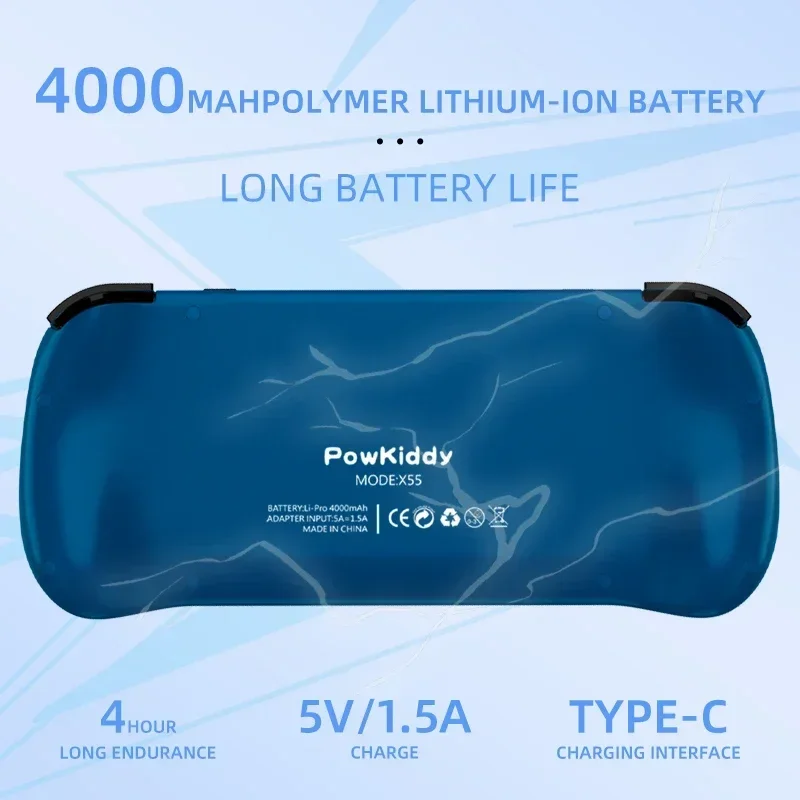 80000 juegos 512G POWKIDDY X55 - Retro Gaming Device reseña y precio