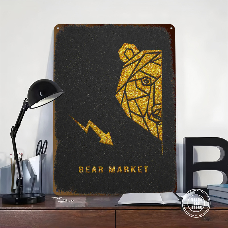 Poster Metálico Gold Bear Mark - Retro Gaming Market reseña y precio