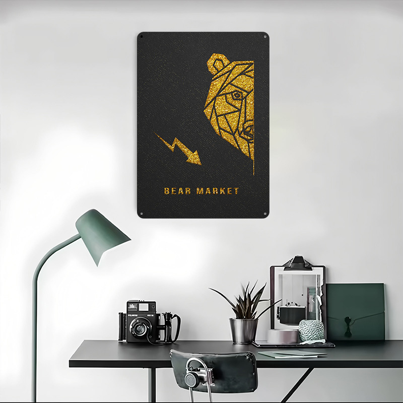 Poster Metálico Gold Bear Mark - Retro Gaming Market reseña y precio