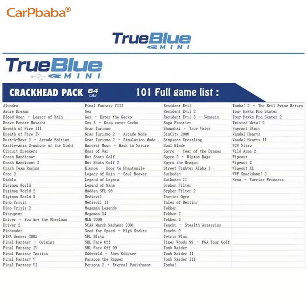 W3 para True Blue Mini CRACK P - Retro Gaming Stick reseña y precio